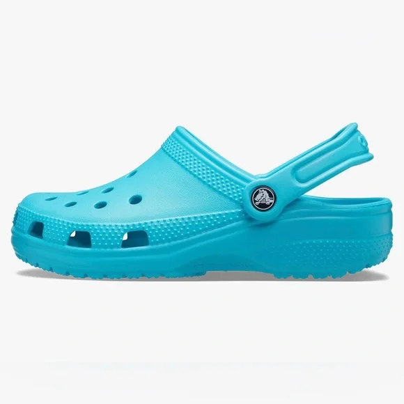 BRAND NEW: Adult Unisex classic Crocs. Size: Men’s:8 Women’s:10 Color : Aqua Buy Crocs Unisex Adult Digital Aqua Classic Clog 206908-4SL  main image 4